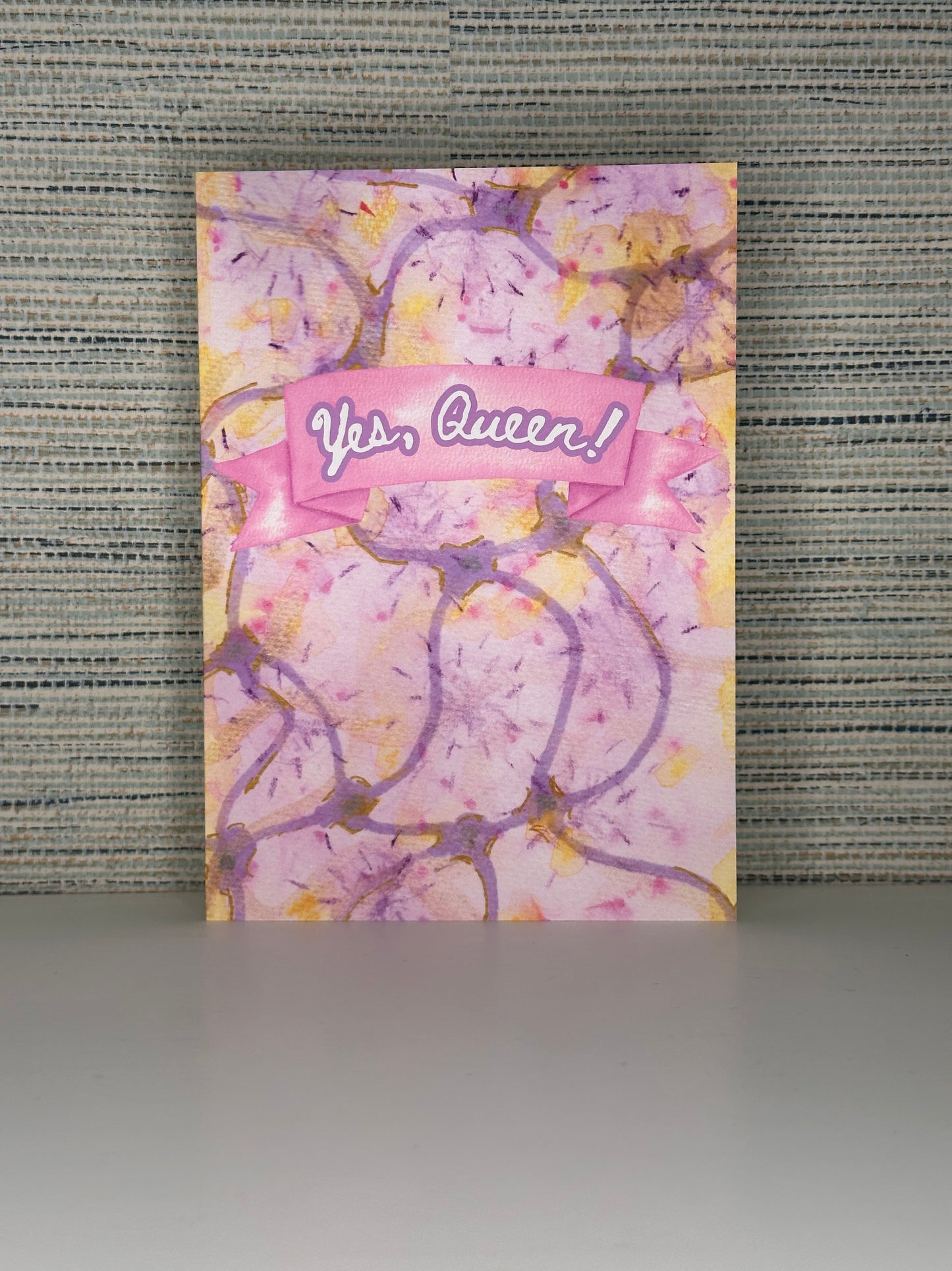 "Yes, Queen!" greeting card
