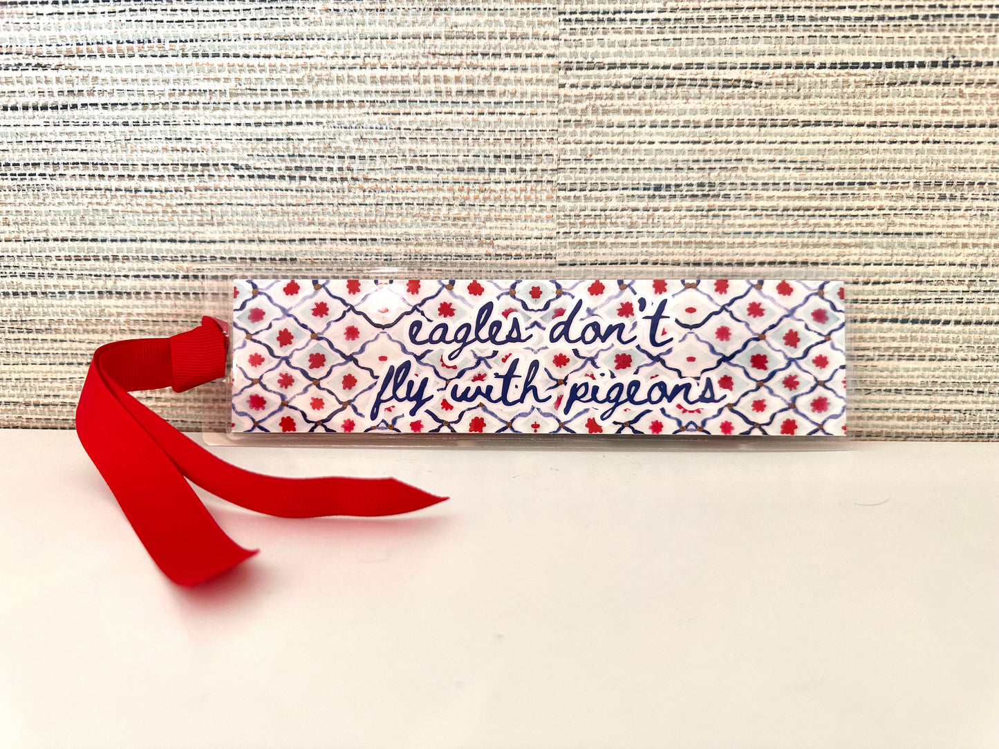 eagles don’t fly with pigeons bookmark (Heroes pattern)