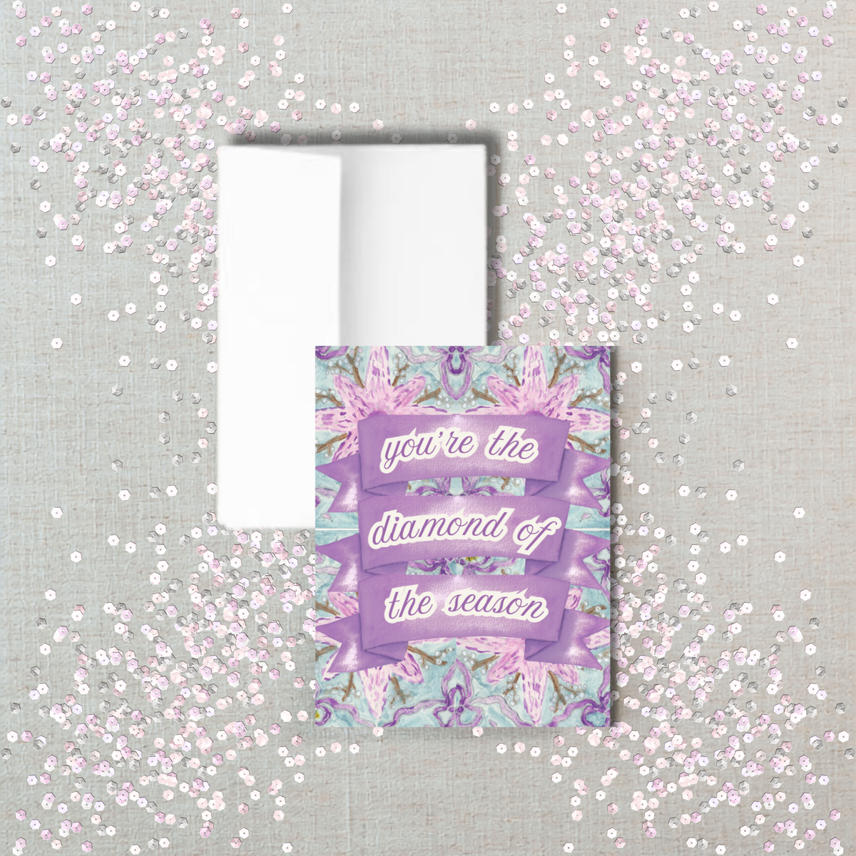 greeting card | you're the diamond of the season