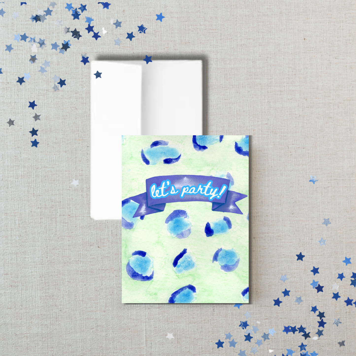 greeting card | let's party
