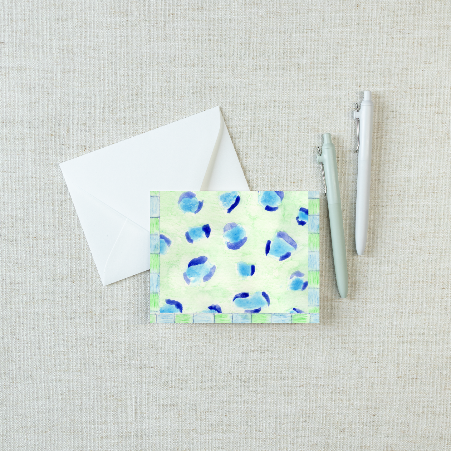 Luxury Notecard Set – Wild Wild Life Pattern | 6 Cards + Envelopes