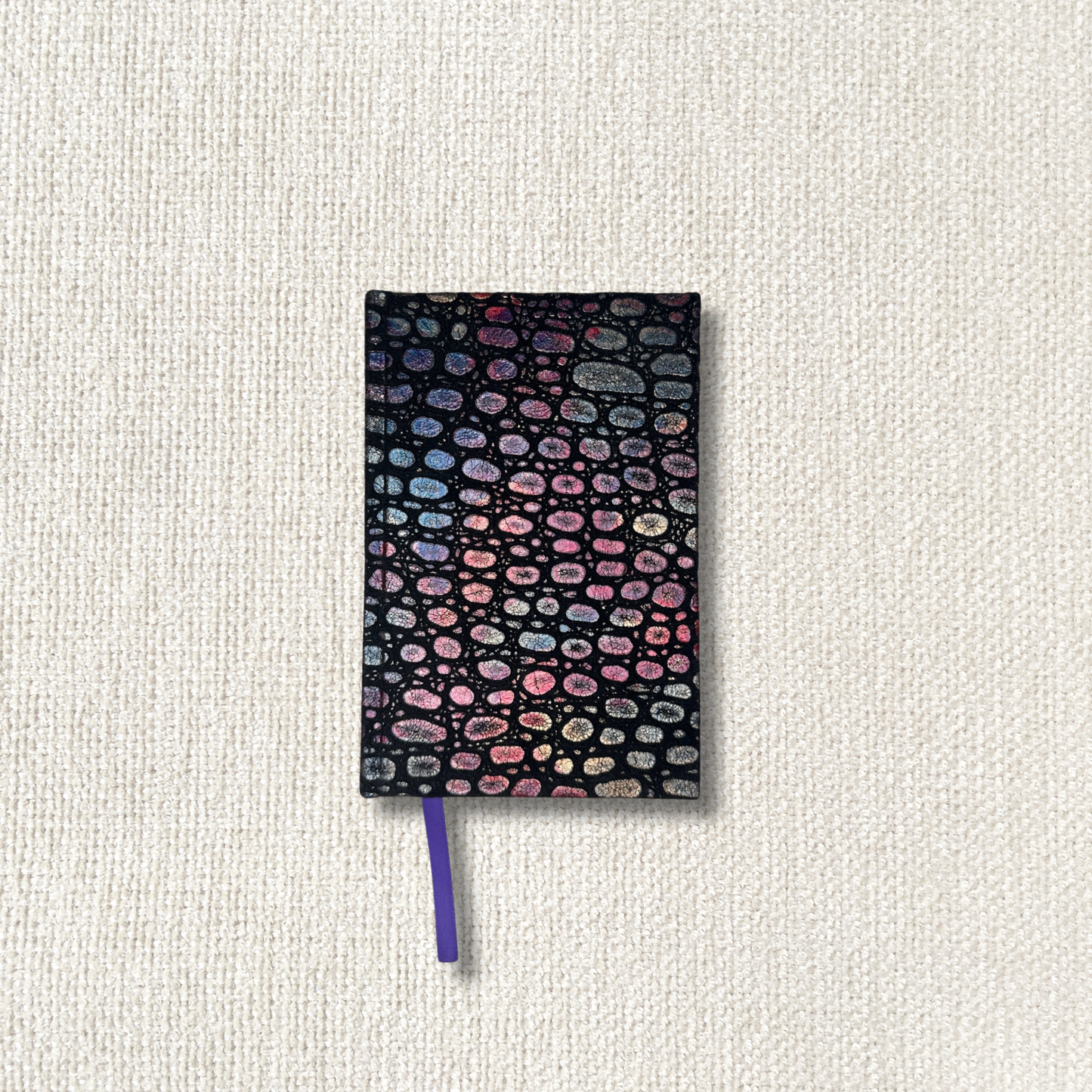 Luxury Leather Journal – Fire + Rain | Dot Grid, 120 Pages, 5.5x8.5", Made to Order