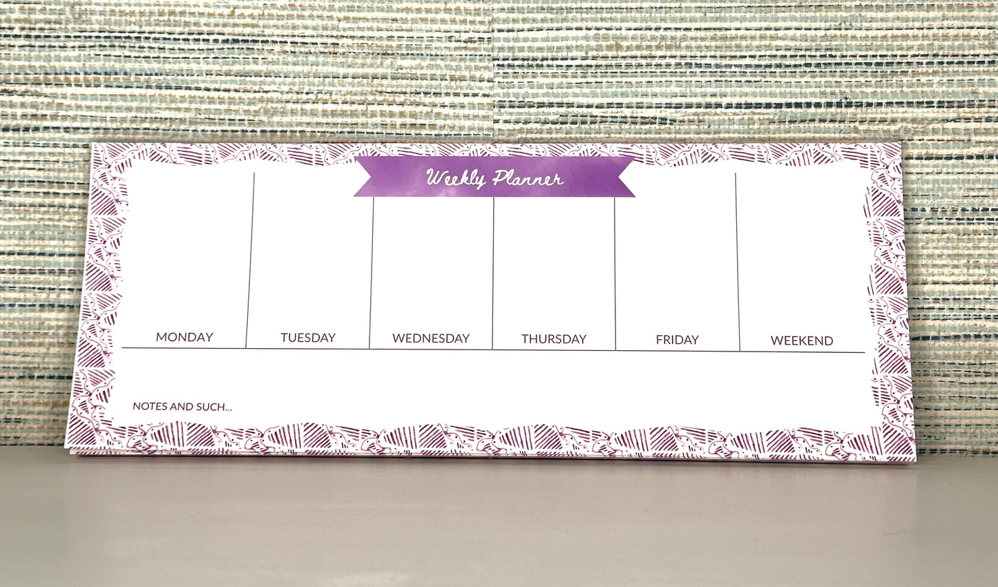 Weekly Planner (Electric Feel - Purple)