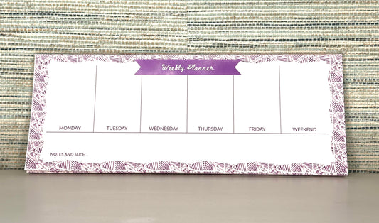 Weekly Planner (Electric Feel - Purple)