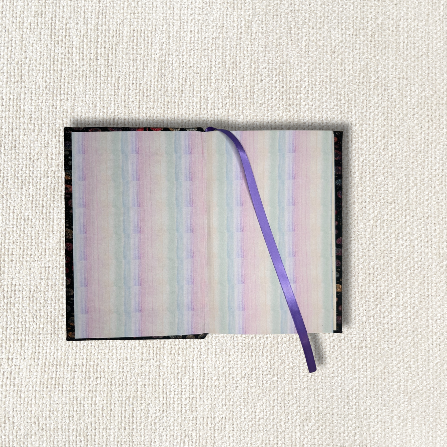 Luxury Leather Journal – Fire + Rain | Dot Grid, 120 Pages, 5.5x8.5", Made to Order