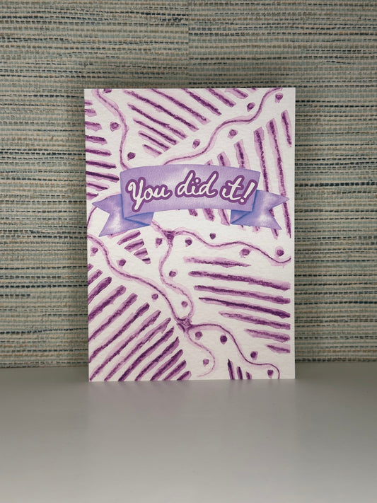 "You did it!" greeting card