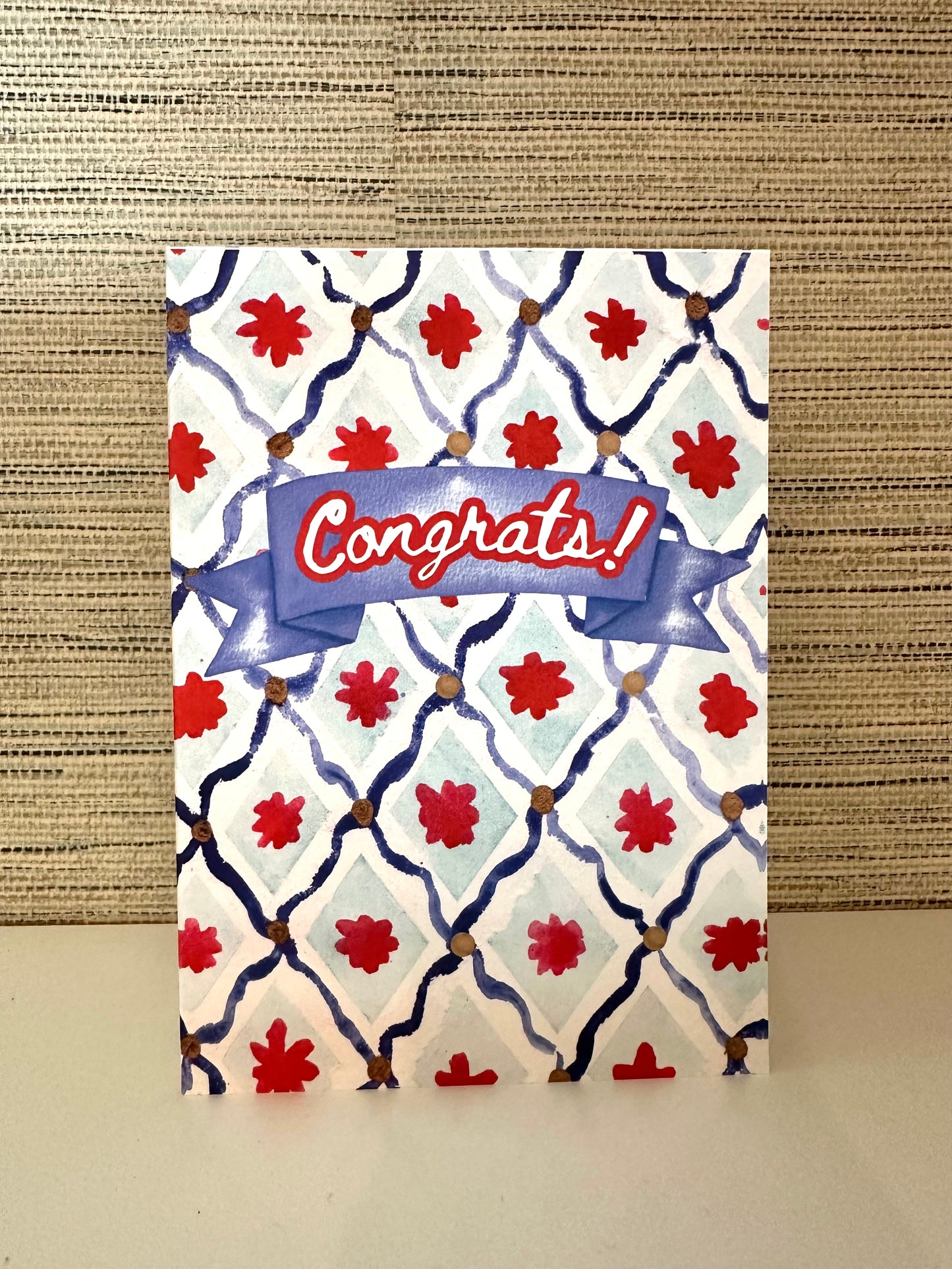 “Congrats” greeting card