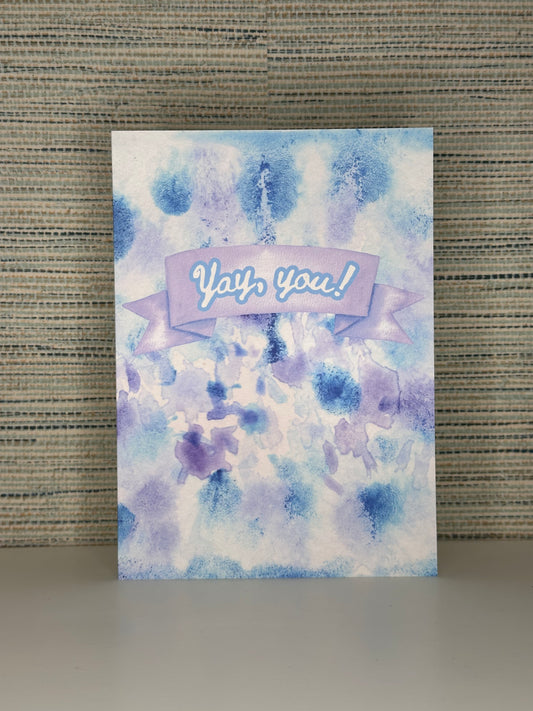 "Yay, you!" greeting card