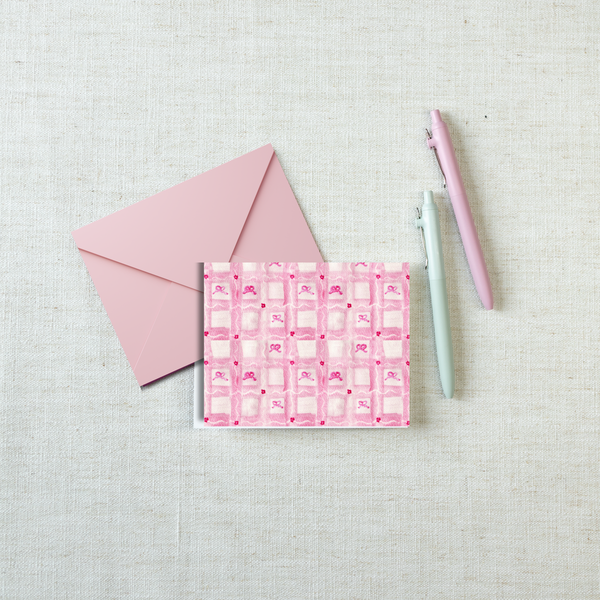 Luxury Notecard Set – Pretty in Pink | 6 Cards + Envelopes