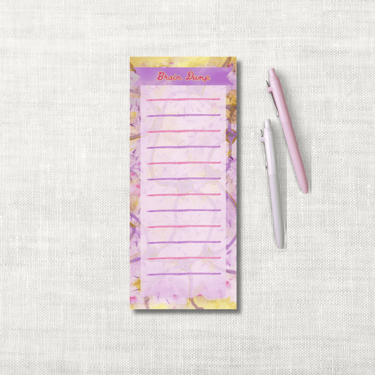 Luxury Brain Dump Notepad – Dancing Queen | 50 Sheets, 3.6x8.5"