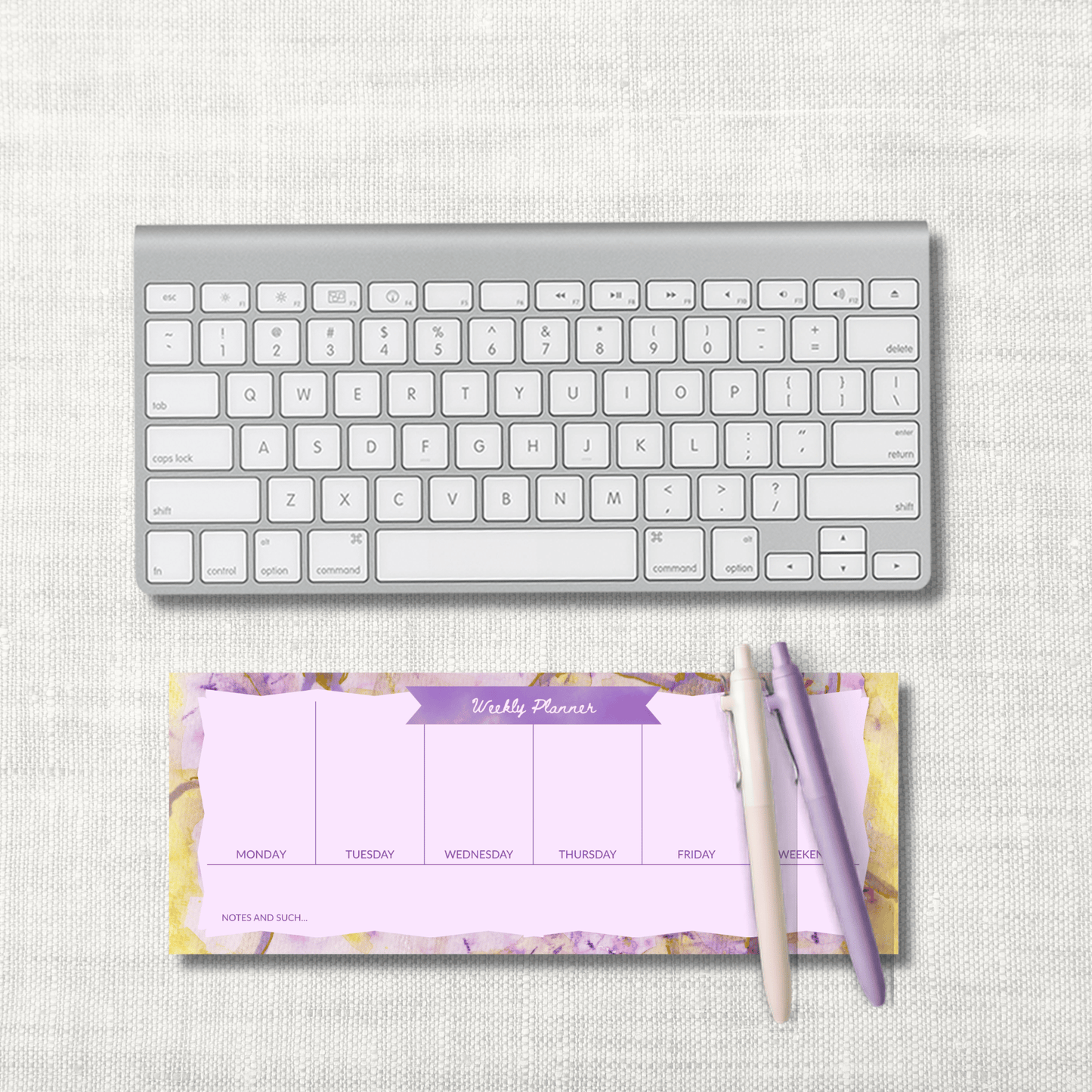Luxury Weekly Planner Pad – Dancing Queen | 50 Sheets, 4.25x11"
