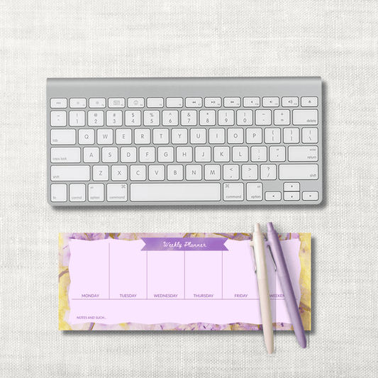 Luxury Weekly Planner Pad – Dancing Queen | 50 Sheets, 4.25x11"