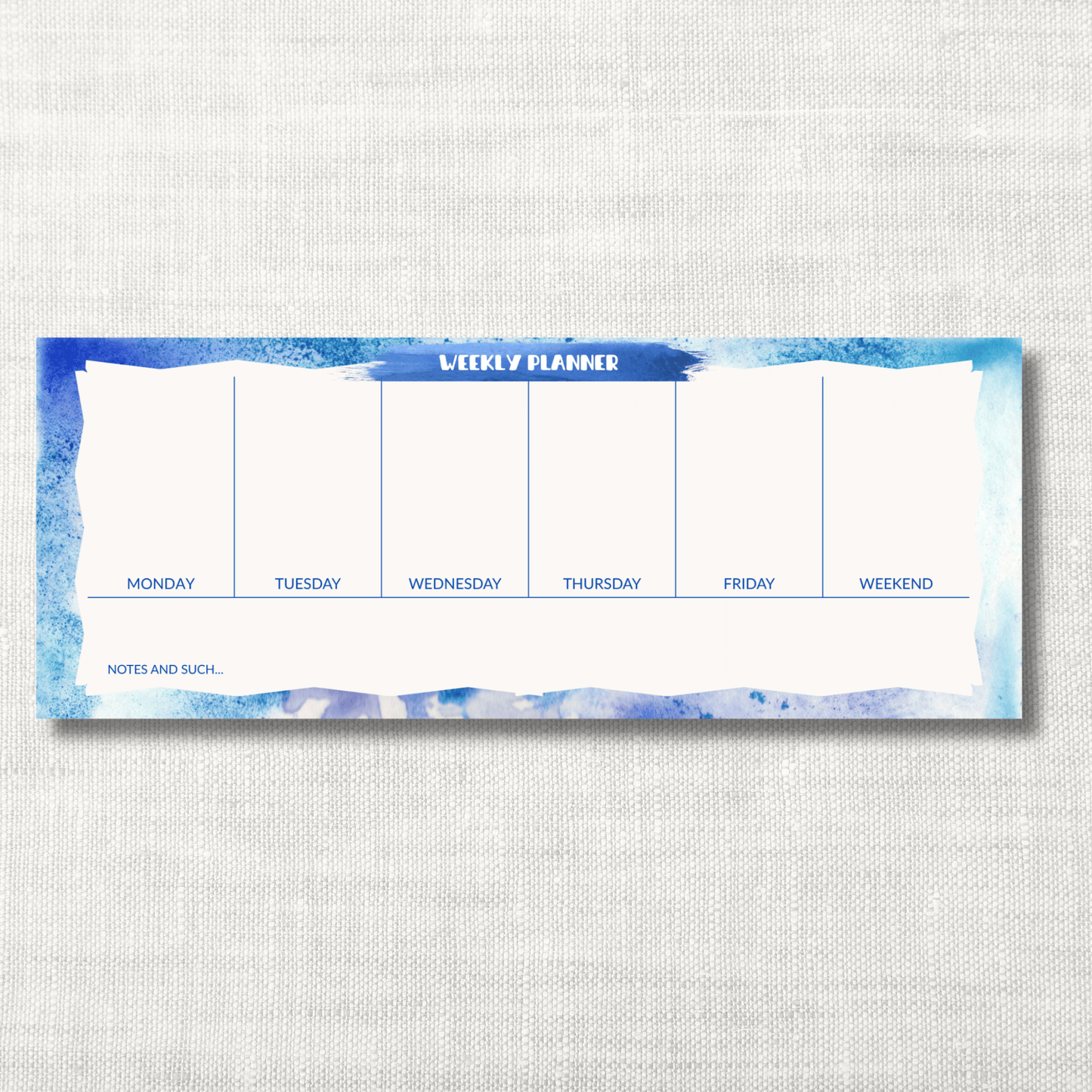 Luxury Weekly Planner Pad – Dreams Pattern | 50 Sheets, 4.25x11"