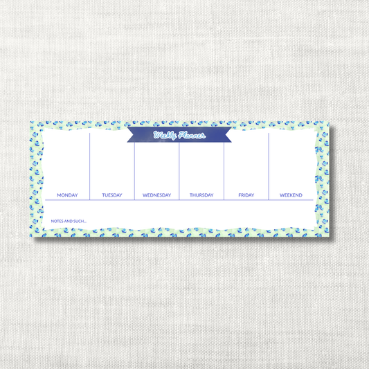 Luxury Weekly Planner Pad – Wild Wild Life Pattern | 50 Sheets, 4.25x11"