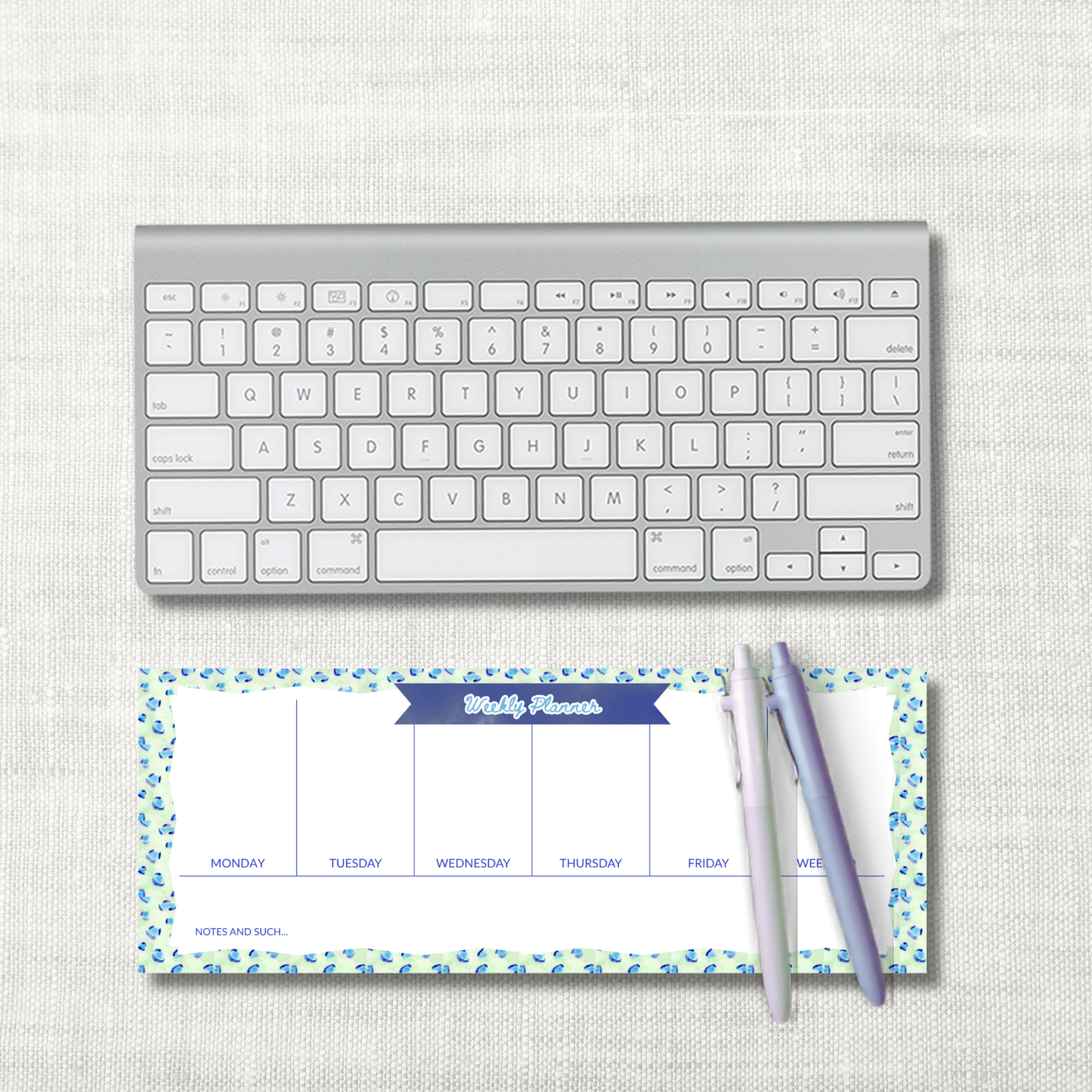 Luxury Weekly Planner Pad – Wild Wild Life Pattern | 50 Sheets, 4.25x11"